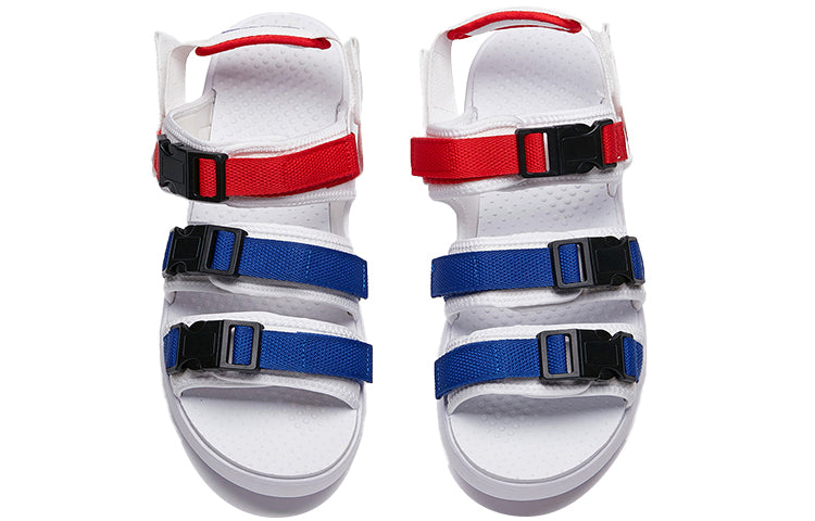 ANTA Life Series Buckle Sandals 'White Red Blue' 912036905-2