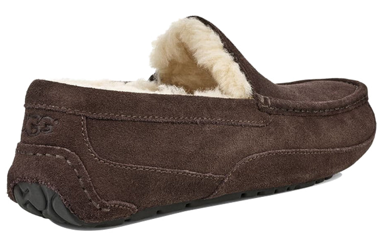 UGG Ascot Slipper Cozy Athleisure Casual Sports Shoe Brown Fleece Lined 1101110-ESP