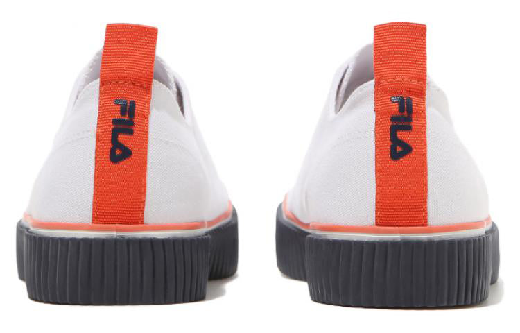 FILA Layer Low Top Stylish Casual Skate Shoes Unisex White Red Korean Version 'White Red' 1XM01938E_826