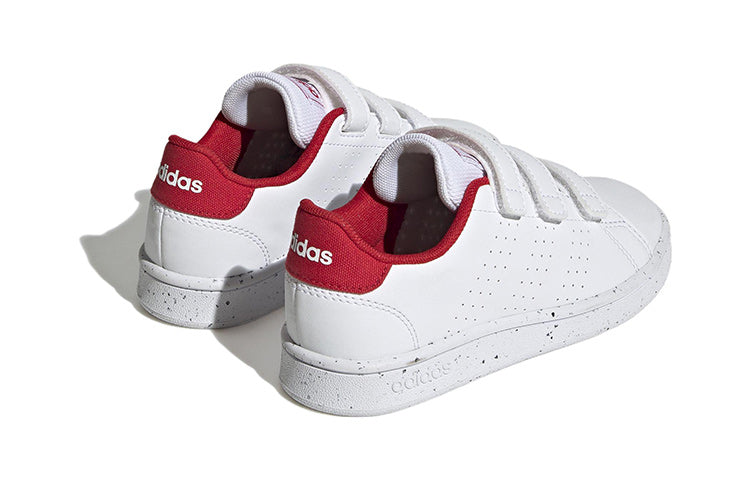 (PS) adidas Advantage Court Hook-and-Loop 'White Red' H06212