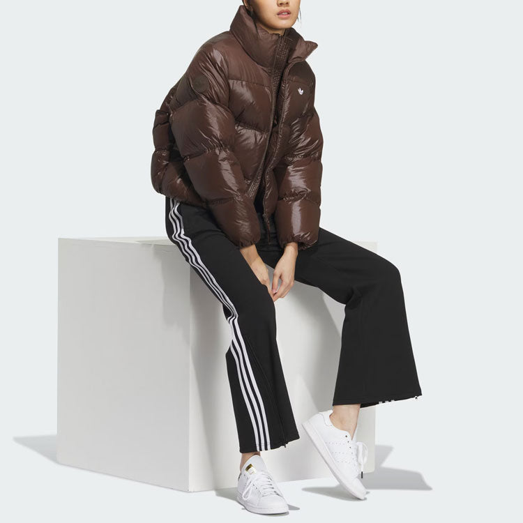 (WMNS) adidas originals Short Down Puffer Jacket 'Brown' IK2797