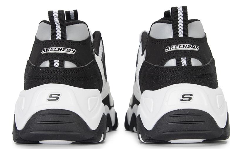 (WMNS) Skechers Sport D'Lites 2.0 Shoes 'Black White' 896210-BKW