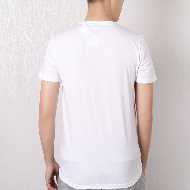 adidas neo Alphabet logo Printing Short Sleeve White DW7910