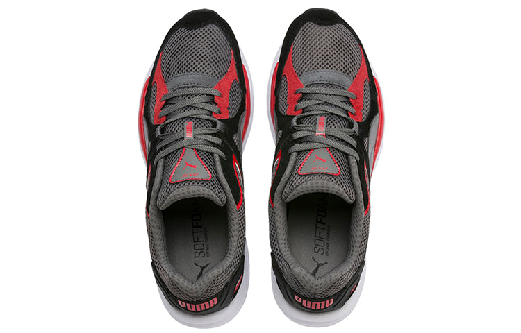 PUMA Axis Plus Suede Grey/Red 370286-03
