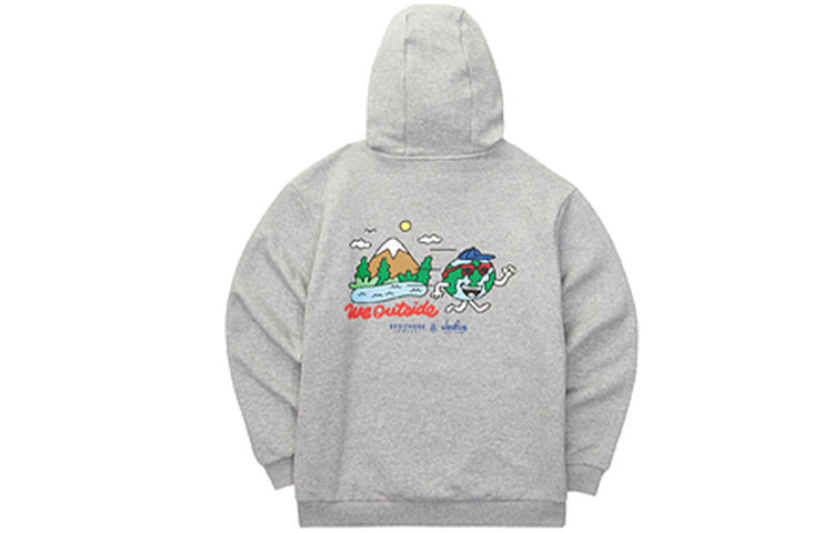 Skechers Fun Cartoon Printed Fleece-Lined Hoodide 'Red Grey Navy' L421U235