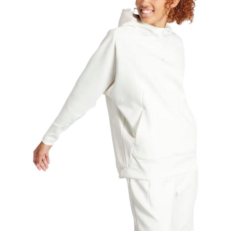(WMNS) adidas ZNE Made to be Remade Overhead Hoodie 'White' HZ2865