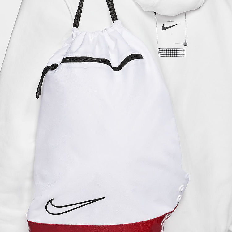 Nike Elite Drawstring Gym Sack 'White Red' BA6162-100