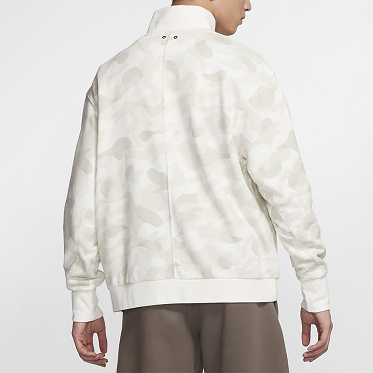Nike Sportswear French Terry Half Zipper Casual Sports Pullover Camouflage CD0439-133