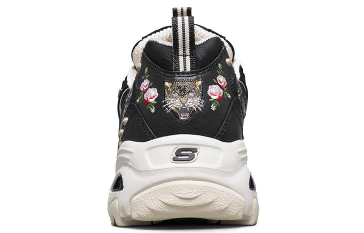 (WMNS) Skechers D'Lites 1.0 Black 149111-BKNT