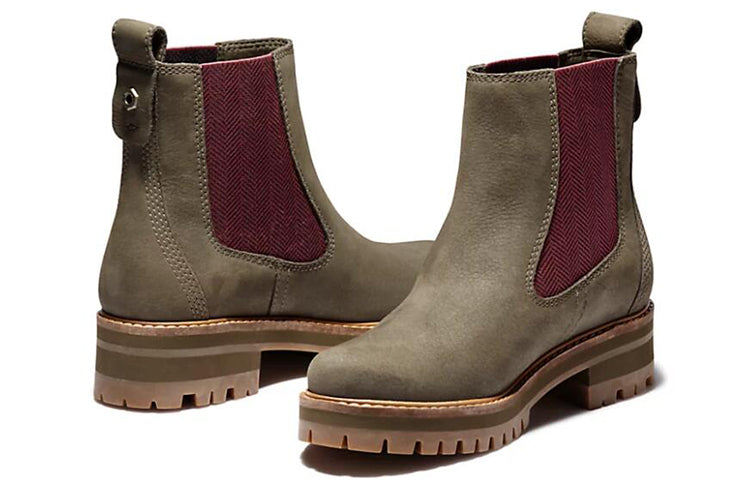 (WMNS) Timberland Courmayeur Valley Chelsea Boots 'Olive Nubuck' A2DSF901