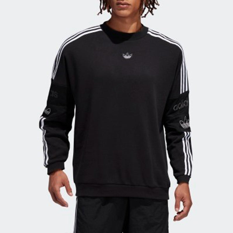 adidas originals Men's Ts Trefoil Sweatshirt Black ED7111