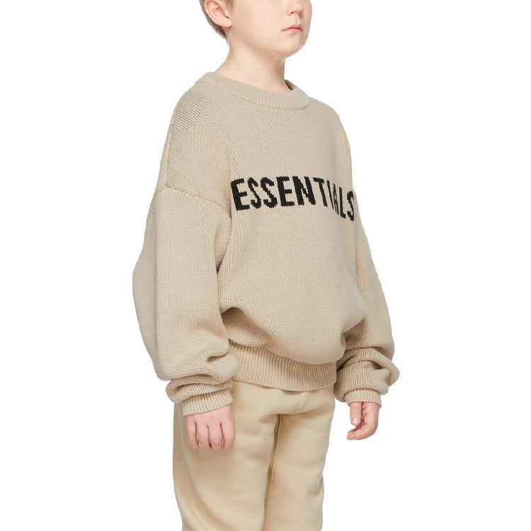 (GS) Fear of God Essentials FW21 Beige/Linen Pullover Sweater FOG-FW21-137