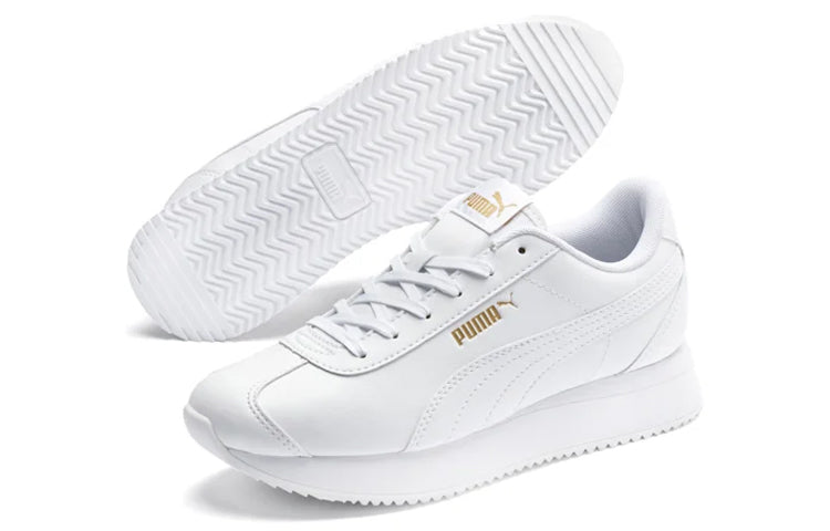 (WMNS) PUMA Turino Stacked White/Gold 371115-01