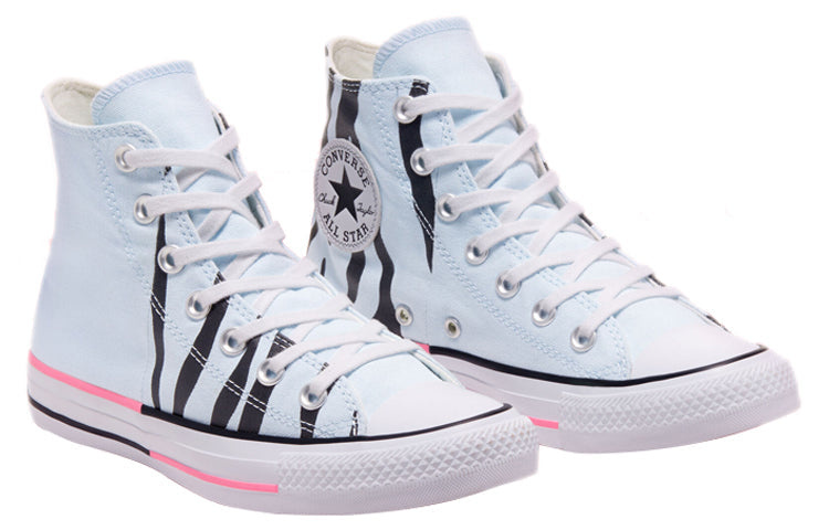 Converse Chuck Taylor All Star High 'Twisted Summer - Blue Zebra Print' 167662F