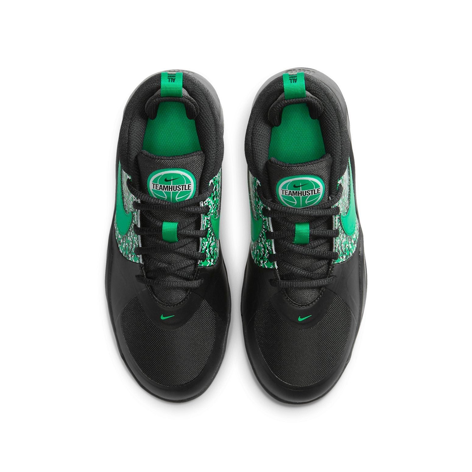 (GS) Nike Team Hustle D9 'Digital Pixel - Black Lucky Green' DC1992-001