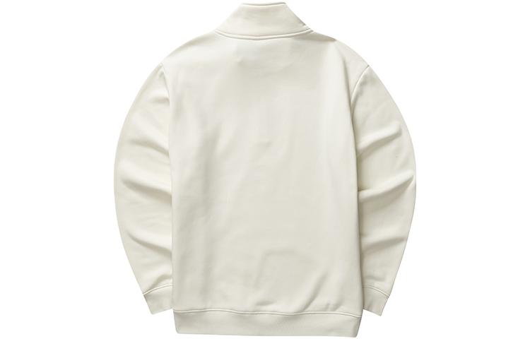 Skechers Basic Woven Half-Zip Crew Sweater 'Black White' P423U015