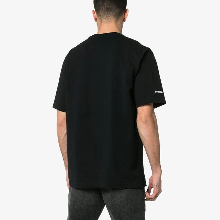 HERON PRESTON Printing Short Sleeve Unisex Black HMAA001S196320381088