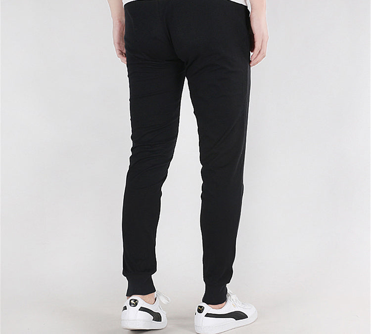 PUMA Classics Jersey Cuffed Pants 'Black White' 597488-01