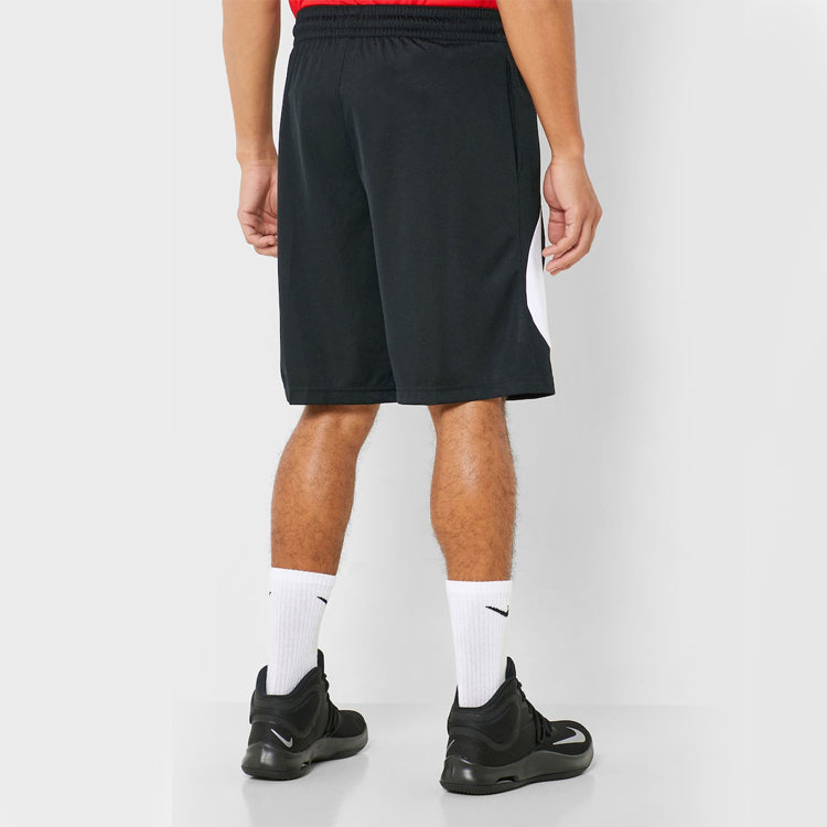 Nike swoosh LOGO Printing Basketball Athleisure Casual Sports Shorts Black BV9385-011