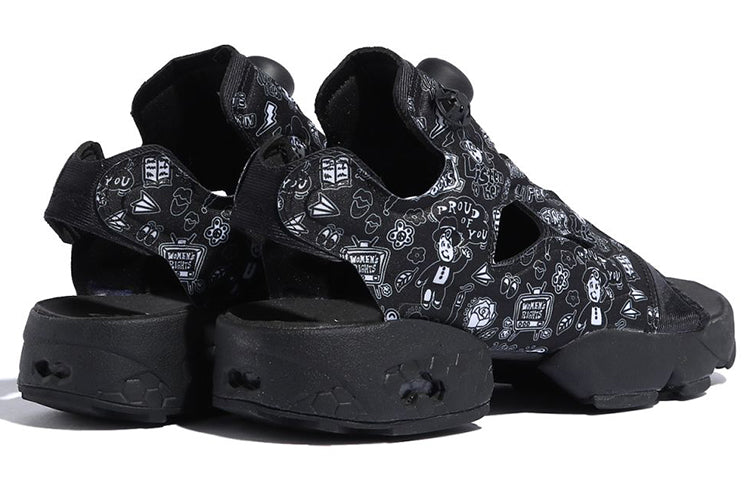(WMNS) Reebok Instapump Fury Sandal 'Black White' FW6018