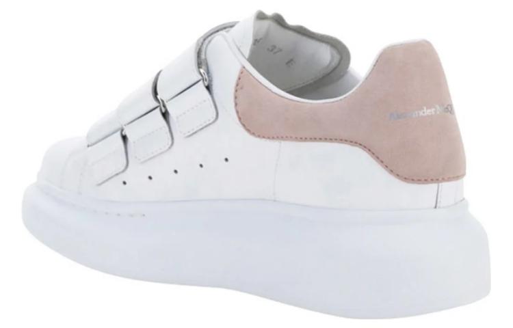 (WMNS) Alexander McQueen Oversized Triple Strap Sneaker 'White Pink' 697105WHGP79182