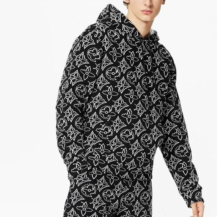 Men's LOUIS VUITTON x NBA Crossover FW21 Jacquard Full Print Classic Black 1A8X0O