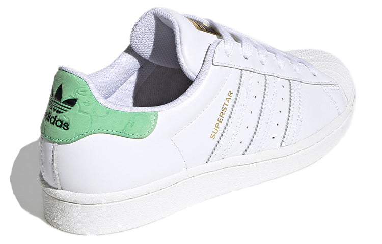 (WMNS) adidas originals Superstar 'White Green' FW3571