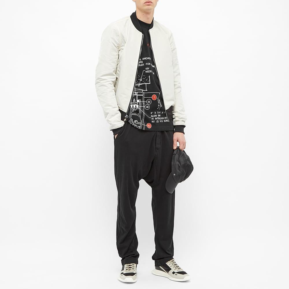 A-COLD-WALL* Long Sleeve Blueprint Tee Logo Tee ACWMTS004WHL-BK