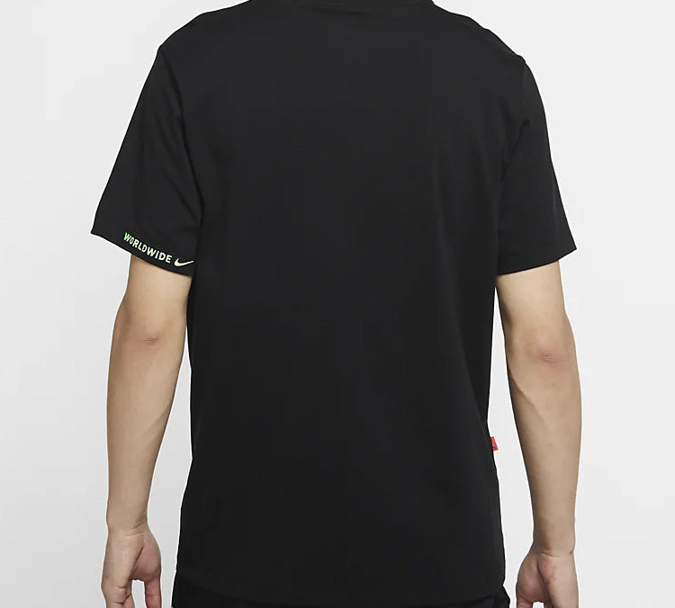 Nike SPORTSWEAR worldwide Sports Printing Short Sleeve Black CW0387-010