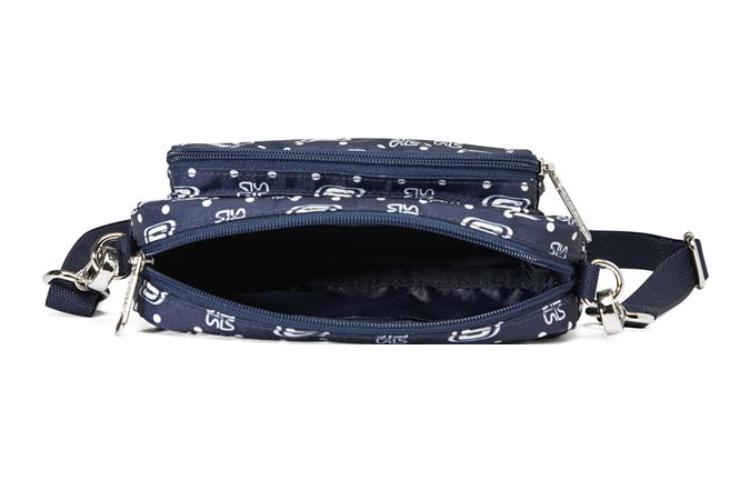 Skechers Casual Adjustable Fabric Crossbody Single Shoulder Bag 'Navy White' L422U183-0012