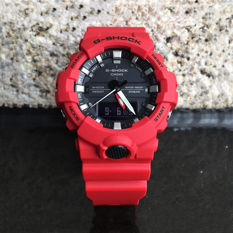 CASIO G-Shock Analog-Digital 'Red' GA-800-4A