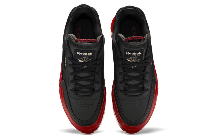 (WMNS) Reebok Club C Cardi B 'Black Vector Red' H05179