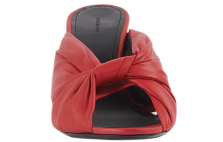 (WMNS) Balenciaga Drapy Sheep Leather Mules Red 617574WA2M06511