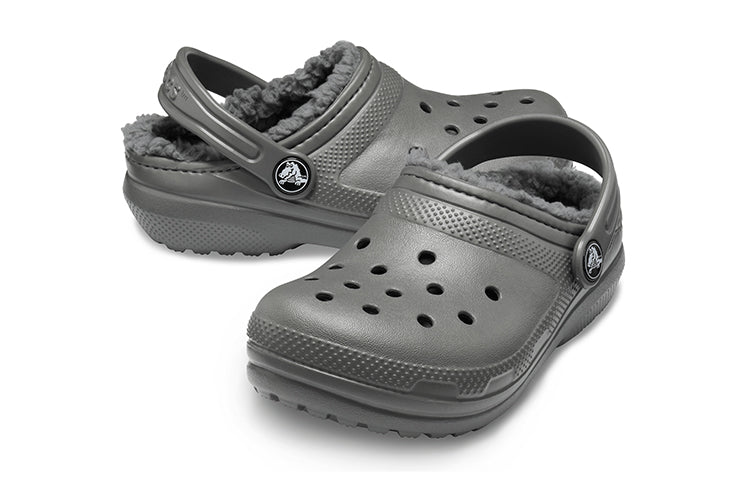 (GS) Crocs Classic Lined Clogs 'Slate Grey Smoke' 203506-0EX