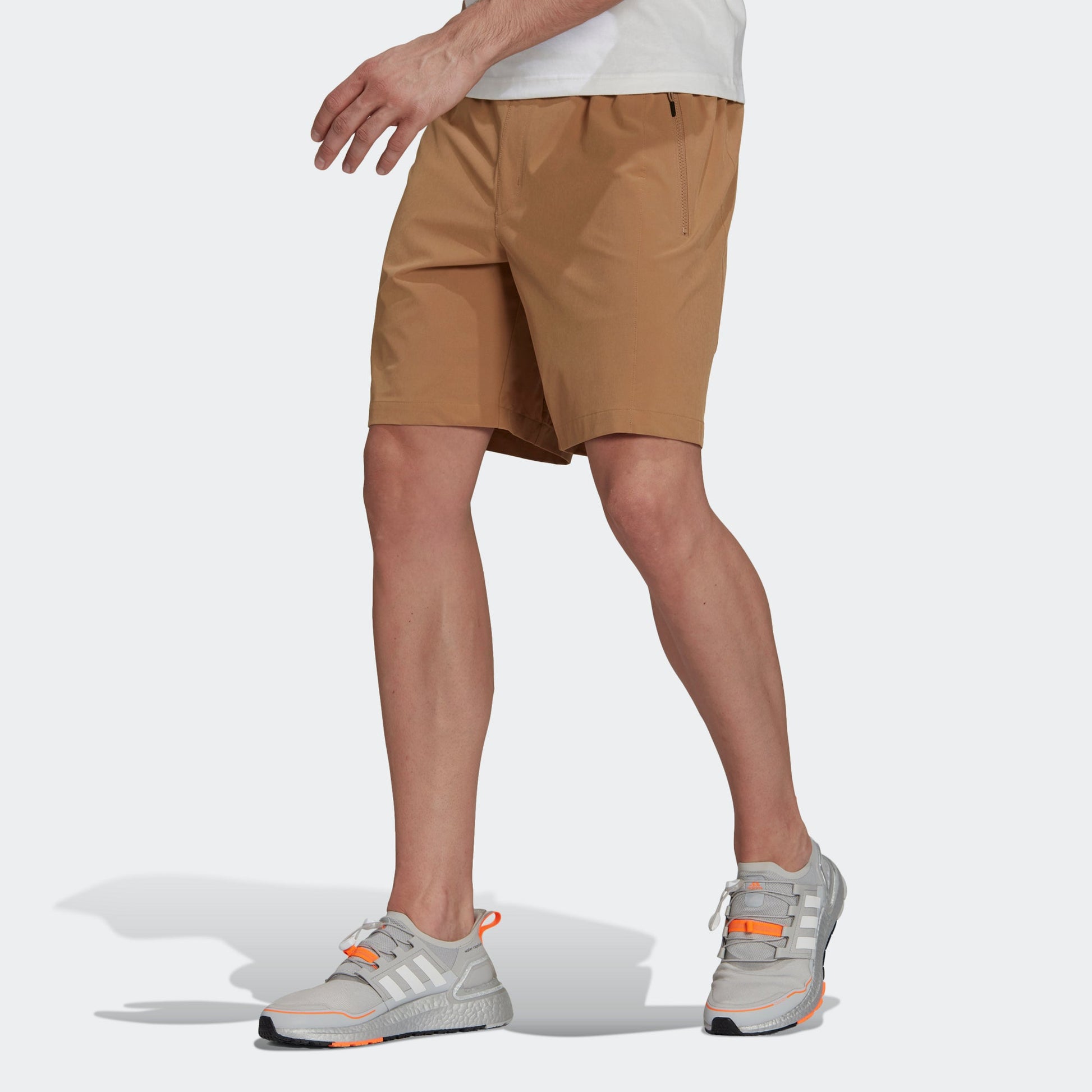 adidas Th Short Wv Id Sports Stylish Adjustable Belt Woven Shorts Yellow GU1745