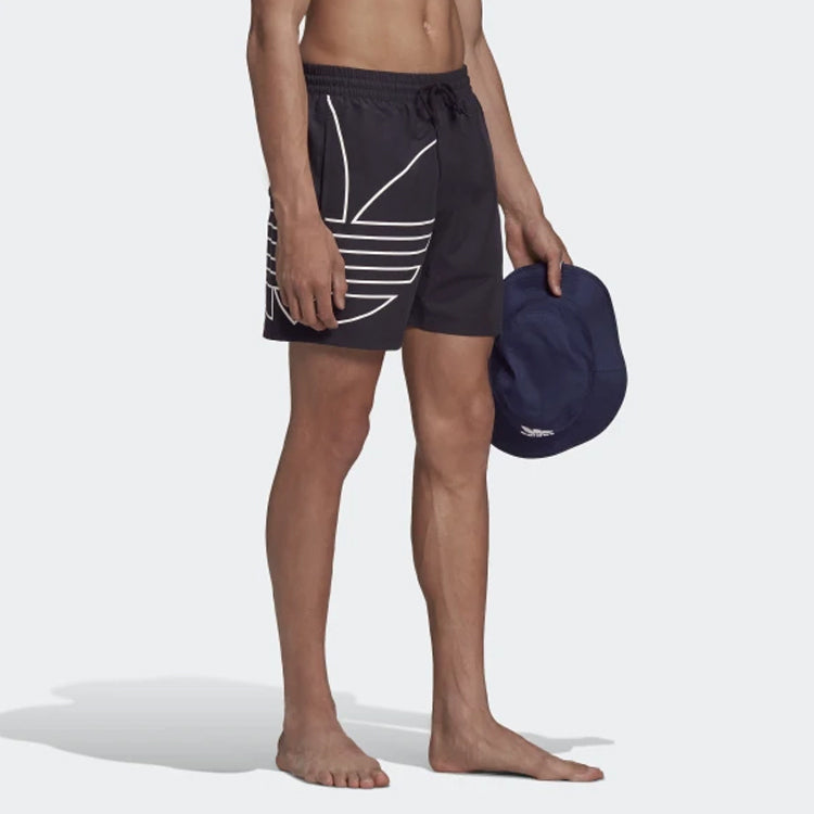adidas originals Solid Color Sports Shorts Black GE0802
