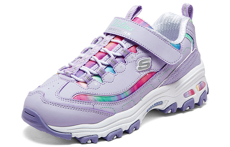 (GS) Skechers DLITES Low 'Lavender Multi' 303905L-LVMT
