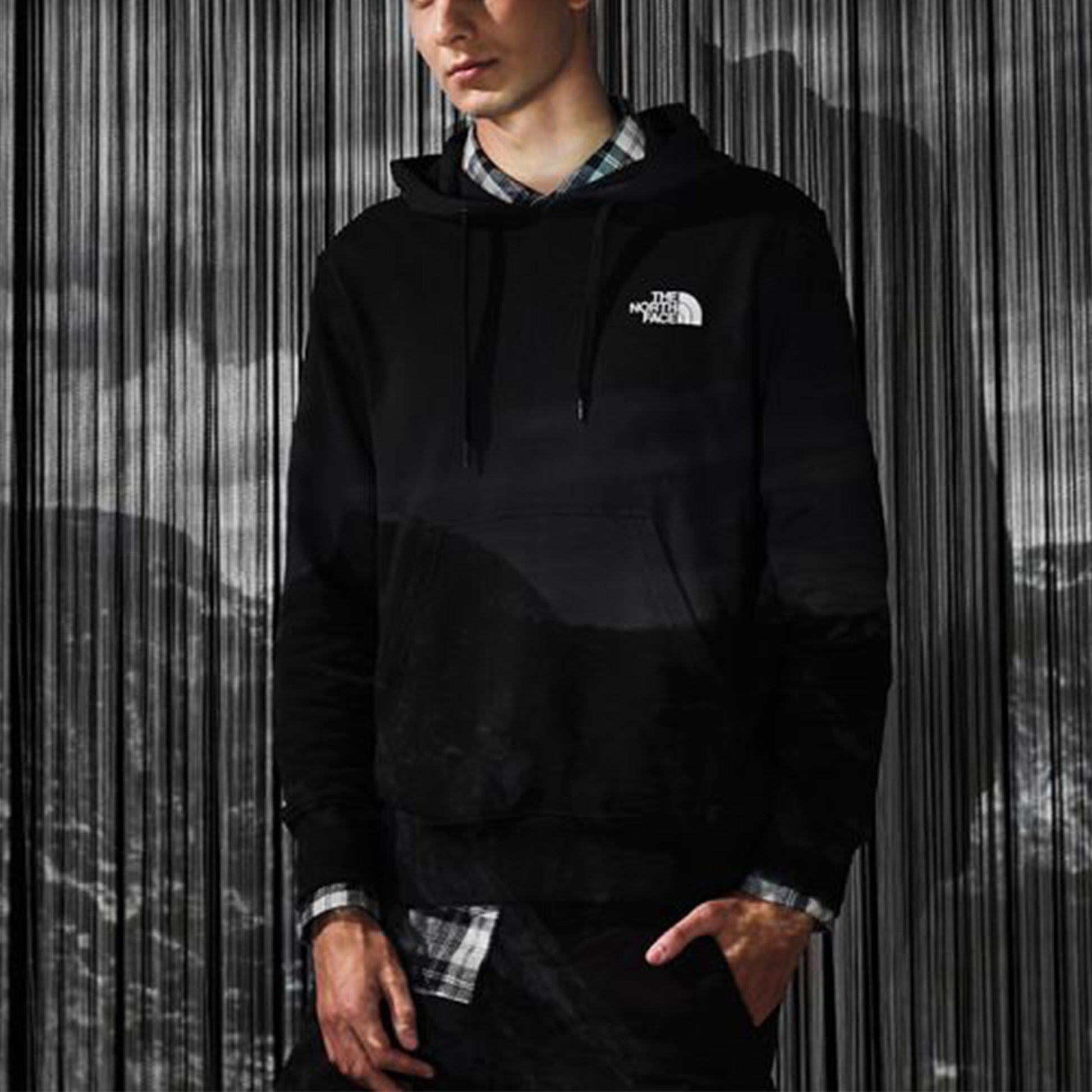 THE NORTH FACE Outdoor Cozy Soft Back Printing Version Couple Style Black 4NE4-JK3
