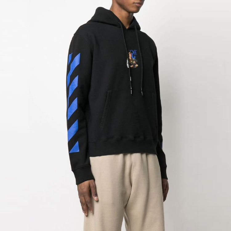 Off-White Men's SS21 Sports Sweatshirt Oversize Black OMBB034S21FLE0081040