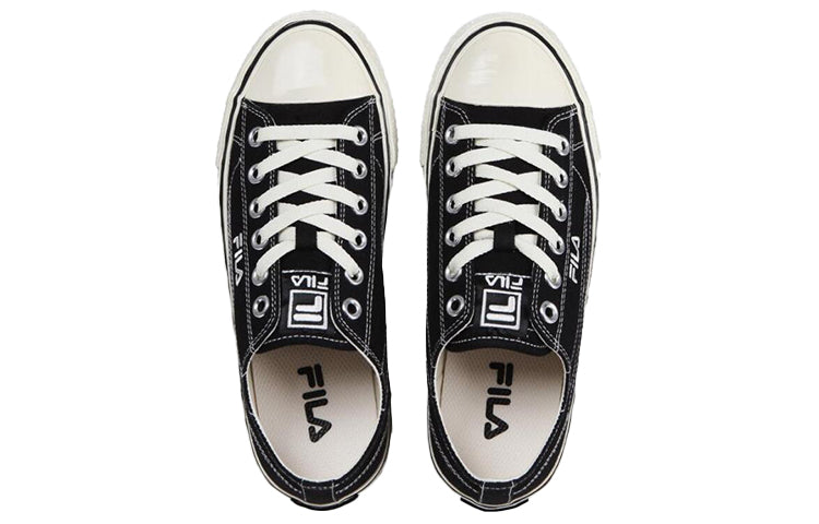 FILA Center Court S Low Top Board Shoes Black/White FS1SIB1051X_BLK