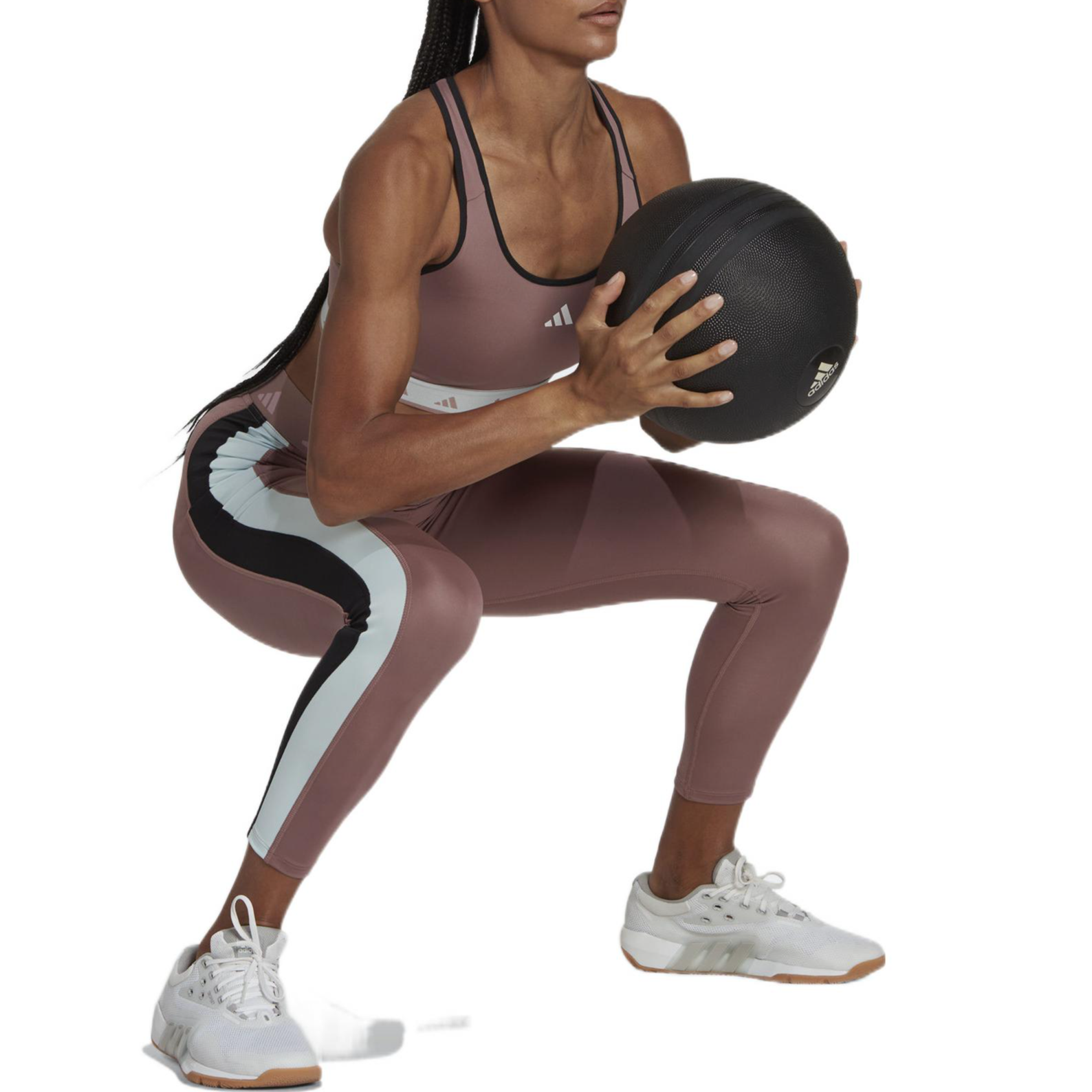 (WMNS) adidas Hyperglam Training Techfit 7/8 Leggings Asia Sizing 'Purple White Black' HZ6954