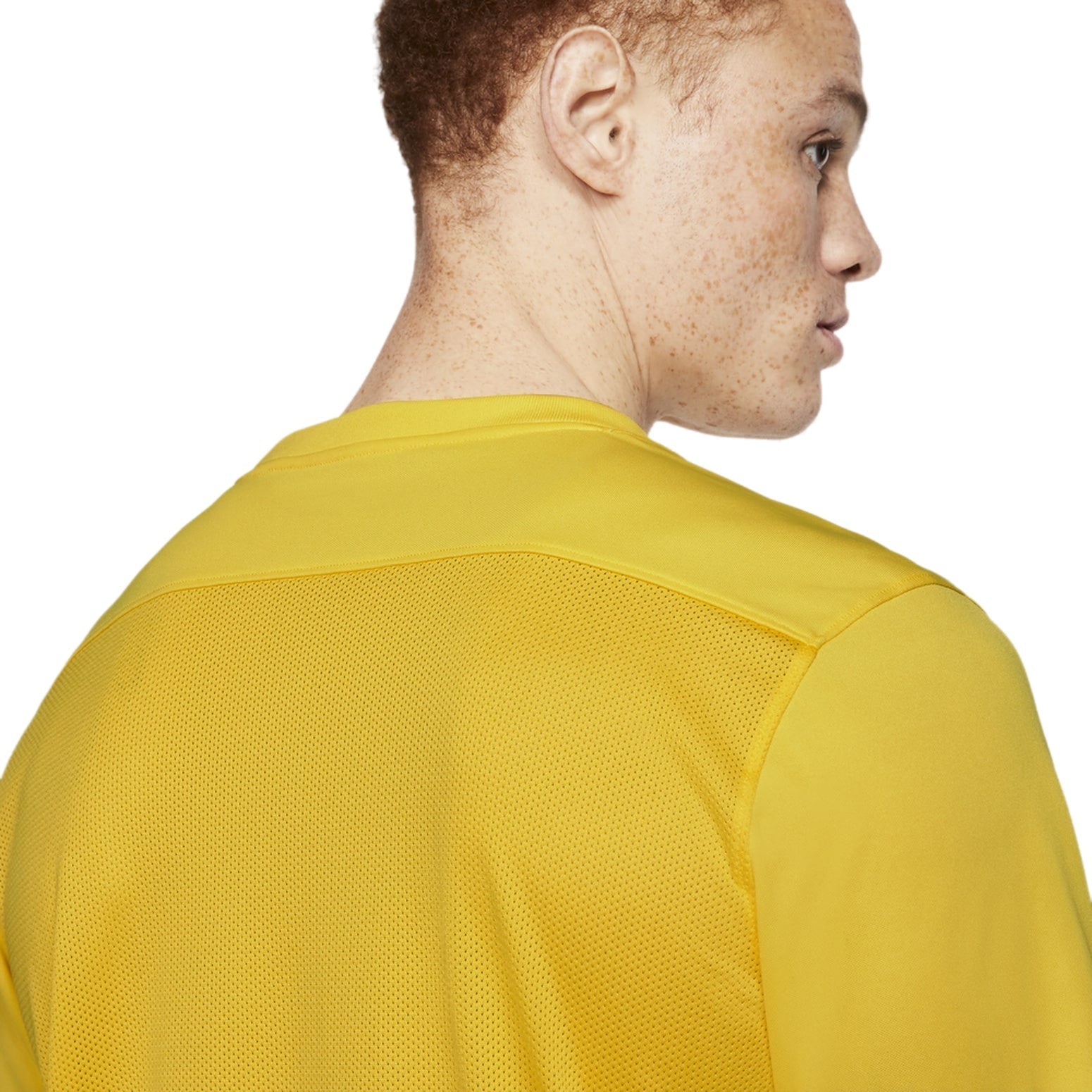 Men's Nike Dri-FIT Logo Printing Round Neck Pullover Short Sleeve Us Edition Yellow T-Shirt BV6708-719
