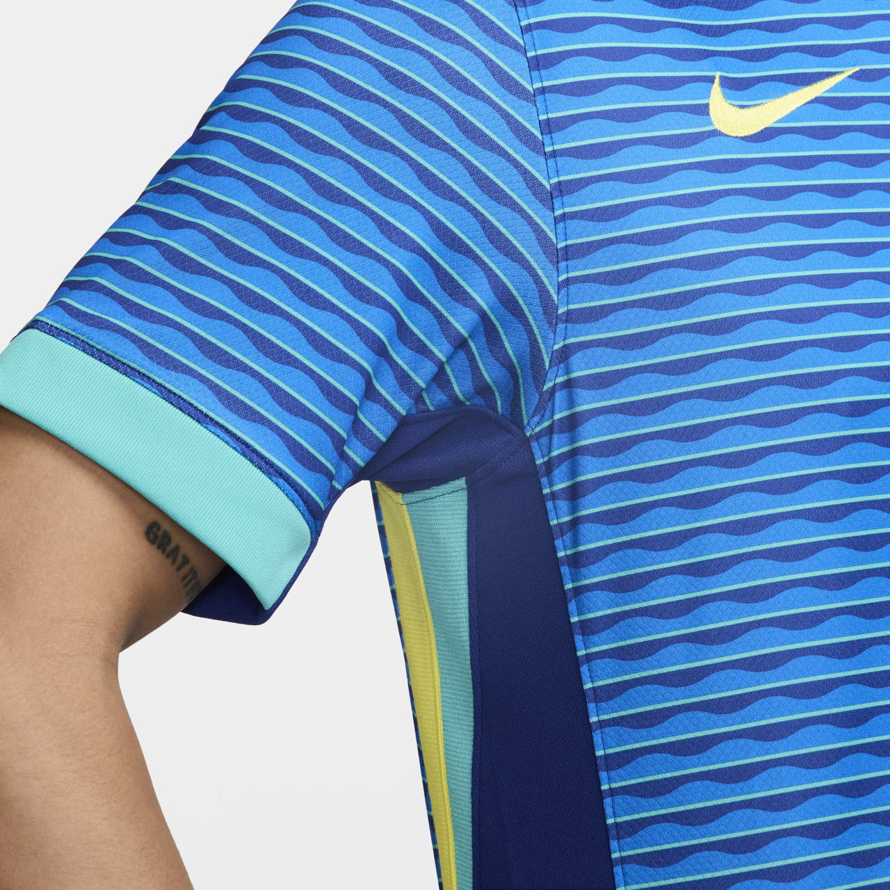 Nike Brazil 24 Stadium Away Replica Soccer Jersey 'Blue' FJ4283-458
