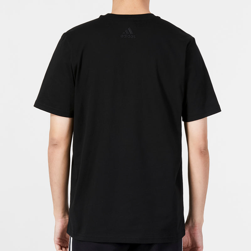 adidas Essentials Single Jersey Big Logo T-shirt 'Black' IC9347