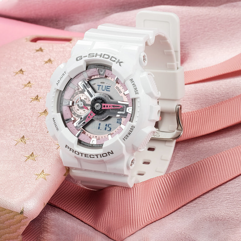 CASIO G-Shock Analog-Digital 'White' GMA-S110MP-7APR