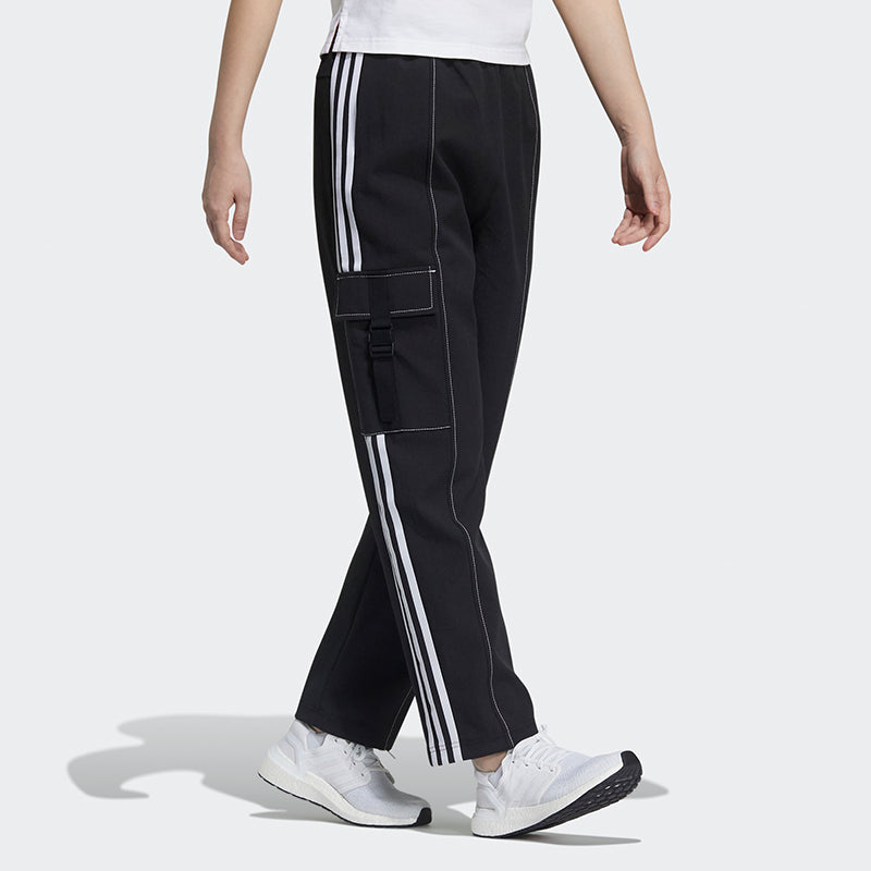 (WMNS) adidas Str Pt Loose Running Training Side Pocket Sports Pants/Trousers/Joggers Black GT4406