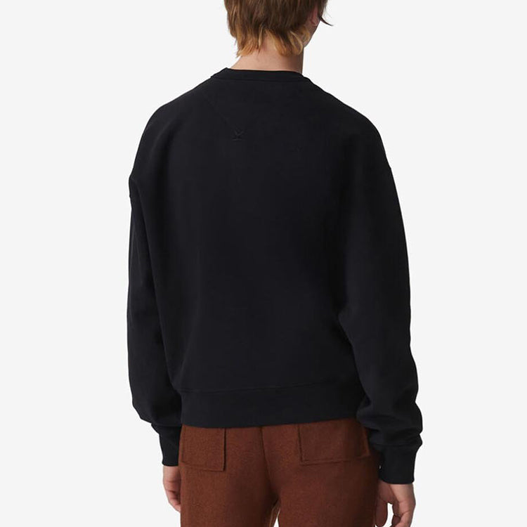 Men's KENZO FW20 Small Pattern Loose Fleece Lined Black FA65SW5114MG-99