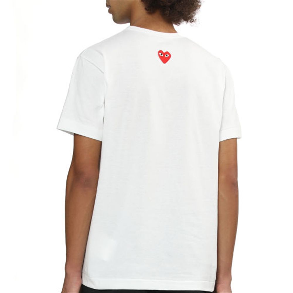 COMME des GARCONS PLAY SS25 Heart Back Emblem T-Shirt 'White' AX-T340-051-3