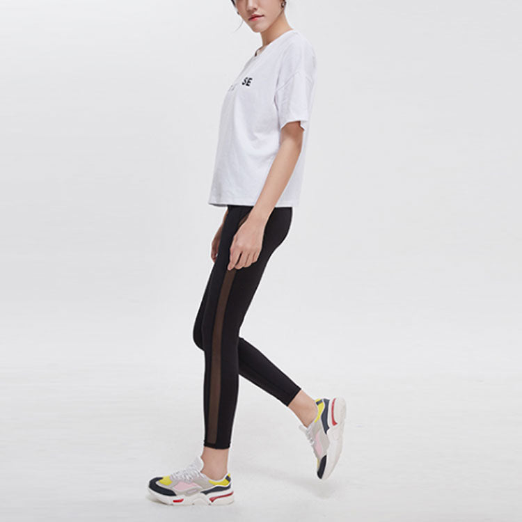 Li-Ning x Disney Crossover Sports Fashion Series Loose Round Neck Short Sleeve White AHSP402-4