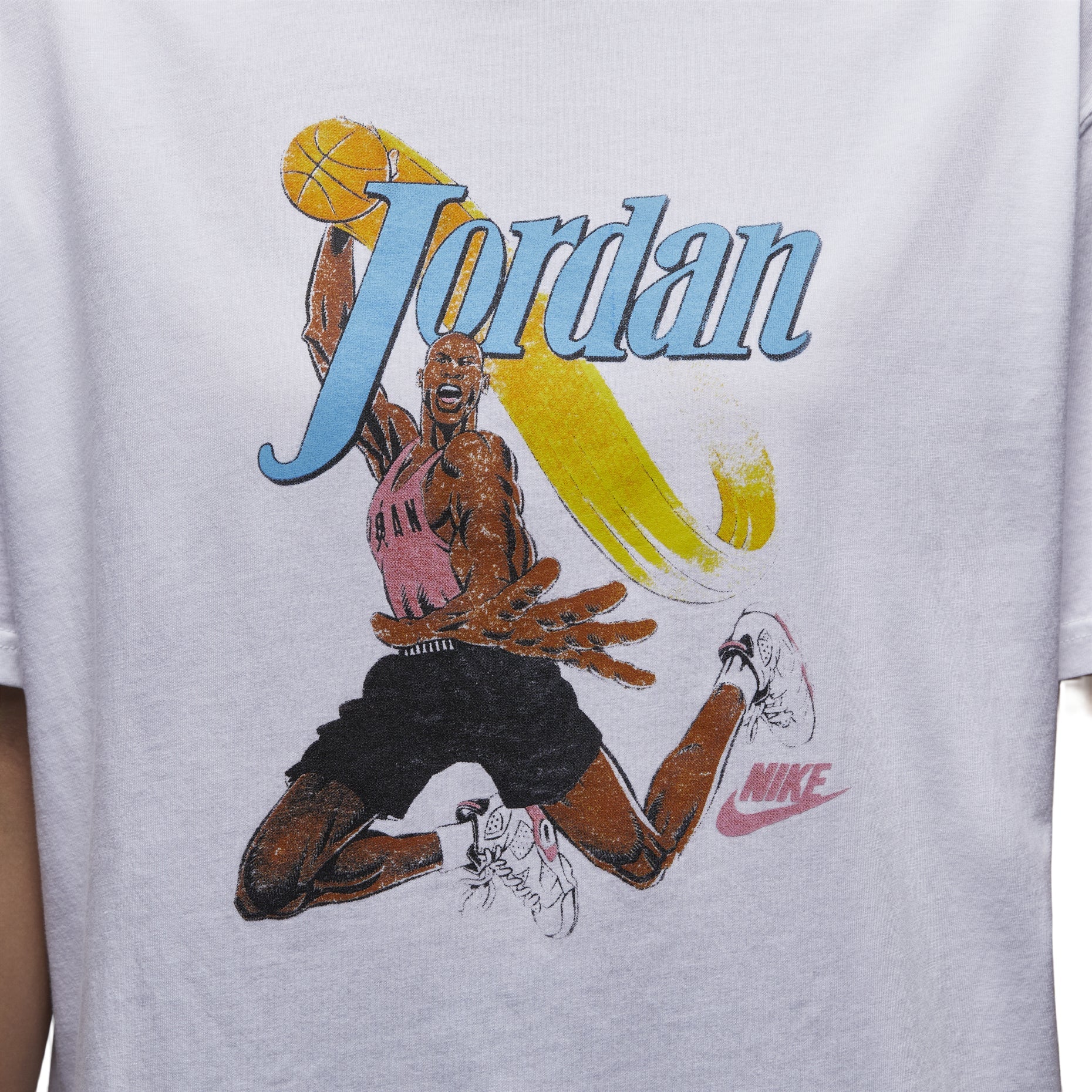 (WMNS) Air Jordan Graphic T-shirt Asia Sizing 'White' FV7123-100
